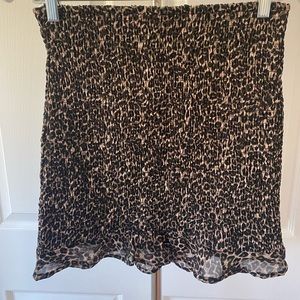 Guess Leopard Smock Skirt